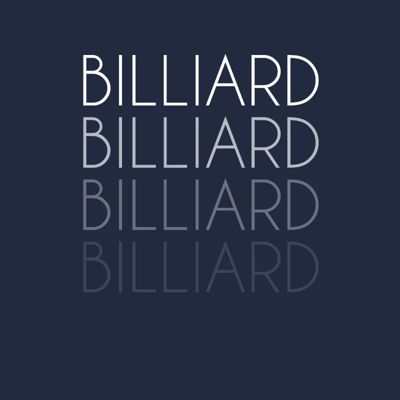 Billiard lettering