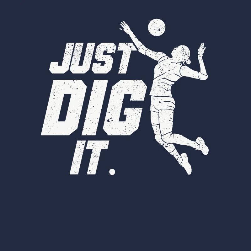 Just Dig It Funny Beach Volleyball Player Team