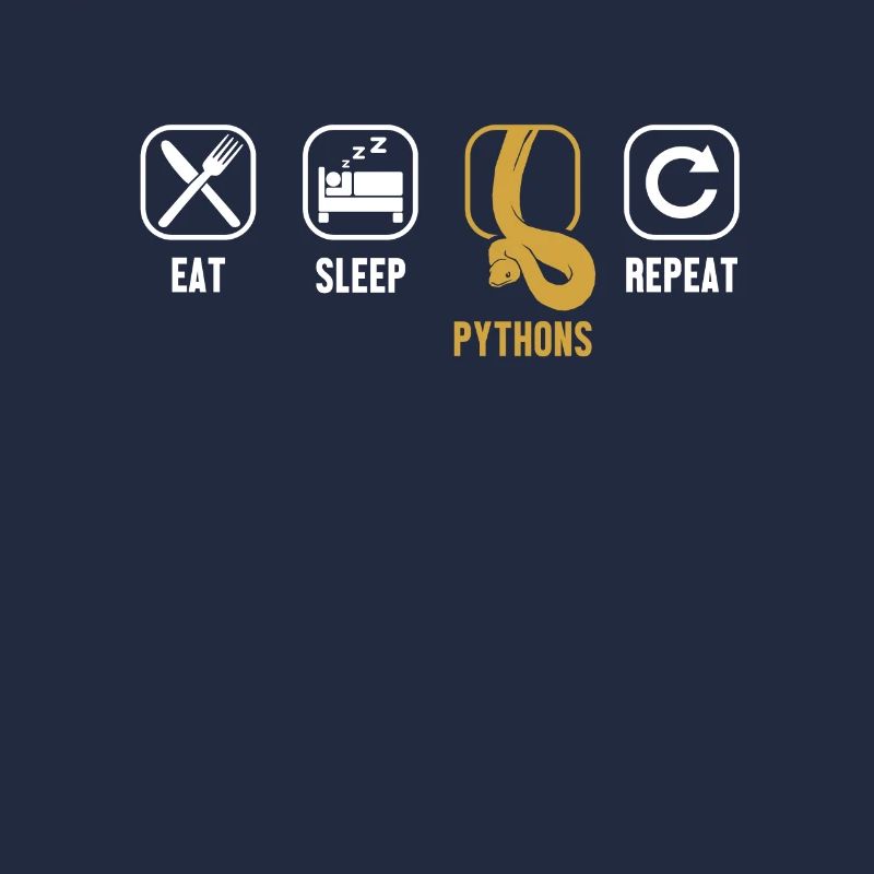Eat Sleep Pythons Repeat Python Schlange Banana