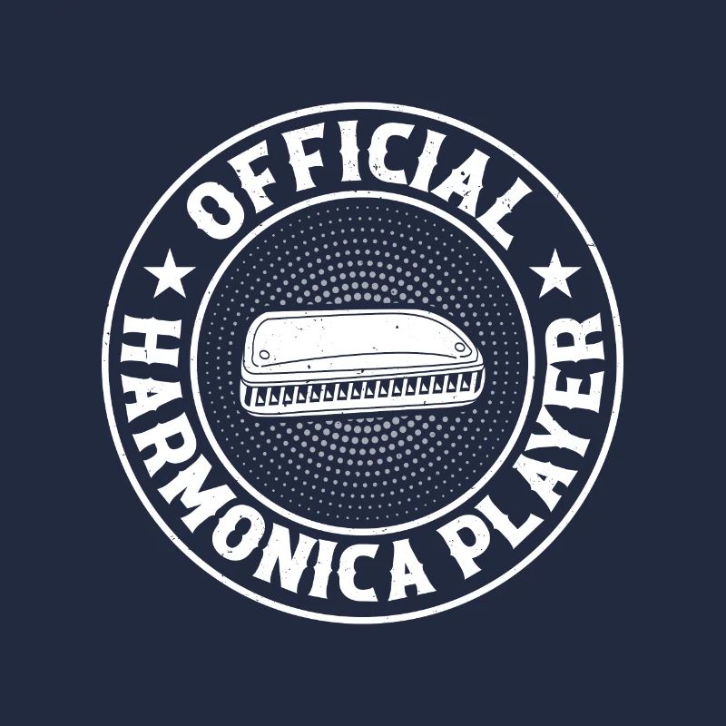 Official Harmonica Player Harmonica Lover Harmonic