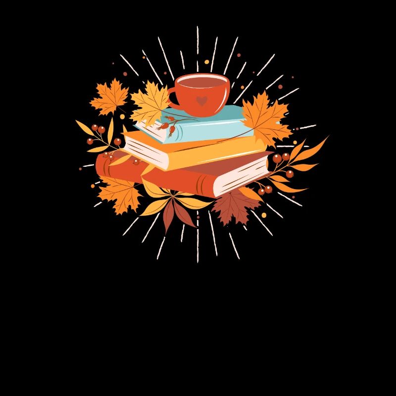 Buch Herbst Hallo Herbst Bücherwurm Bibliothekar