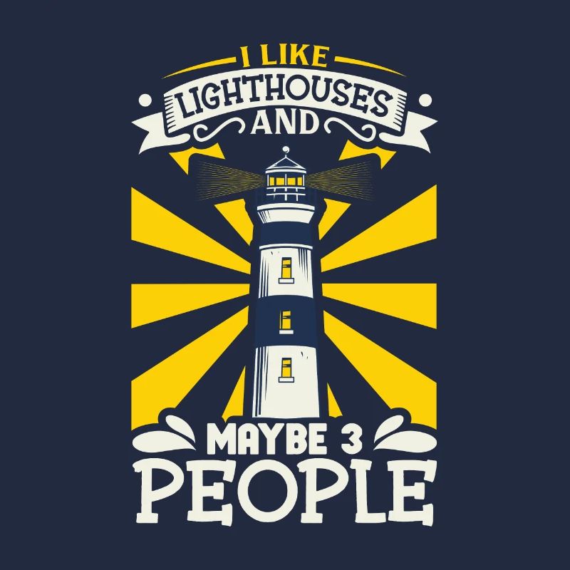 Lighthouse Seaside Nautical I Love Lighthouse