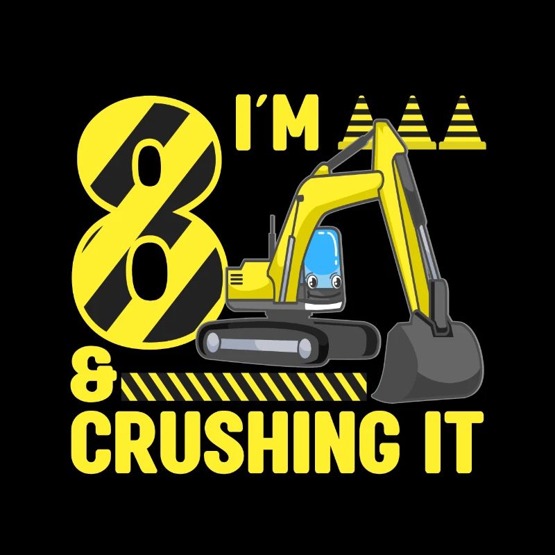 Construction Party 8ème anniversaire 8 ans Digger