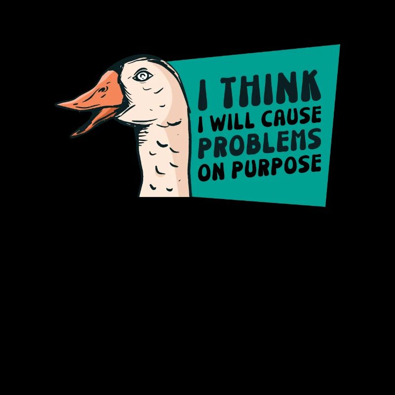 Gans Probleme Bauernhof Tier Cartoon Vogel