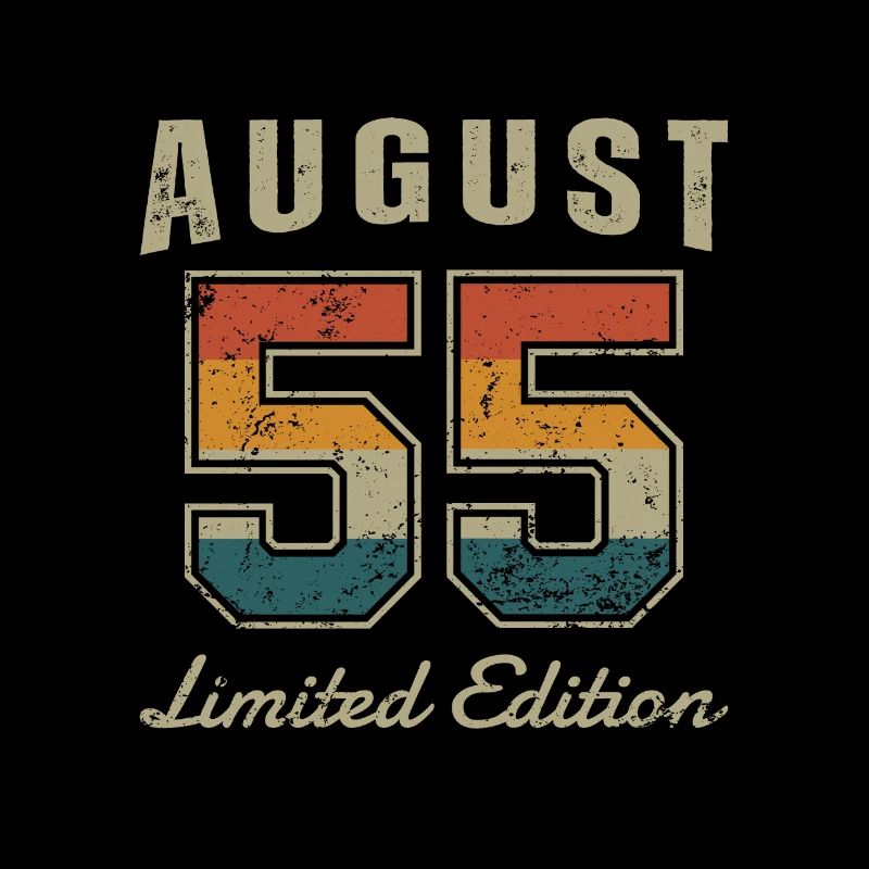 Geburtstag: August 1955 - Limited Edition Retro