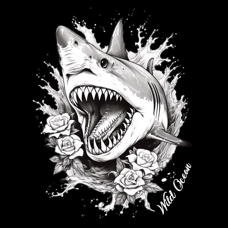 Fleur de requin Oceanographe Plongeur Cadeau