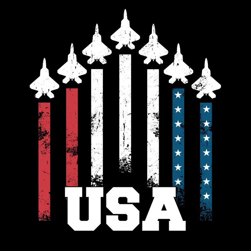 Avion de combat des États-Unis drapeau formation de l’armée de l’air