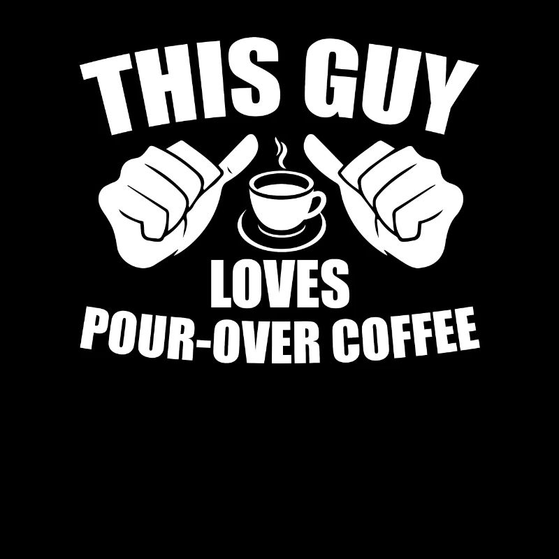 This guy loves hand-filtered coffee