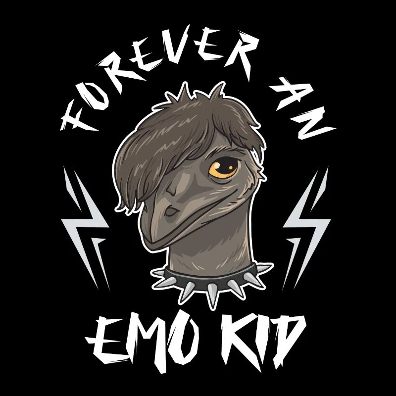 Emo Boy Emo Girl Emu Bird Emocore Punk Ästhetik