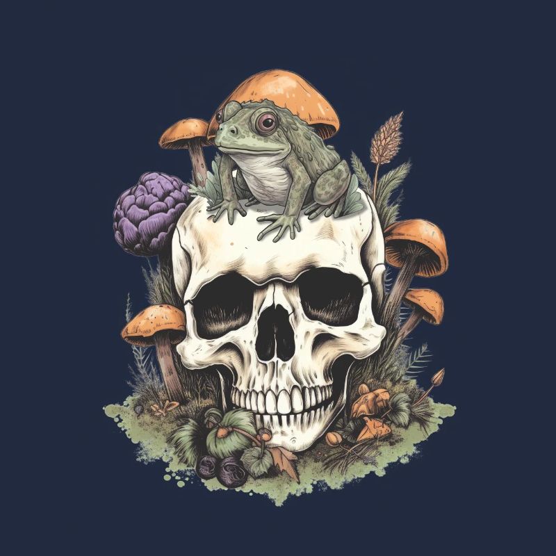 Frosch im Schädel