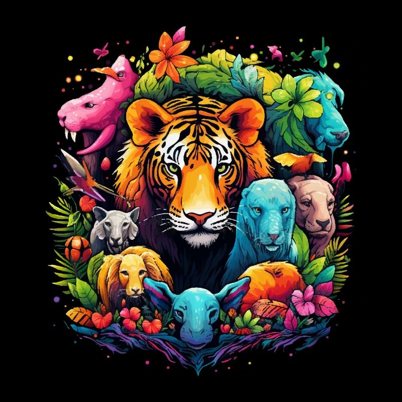 Tigre dans la jungle
