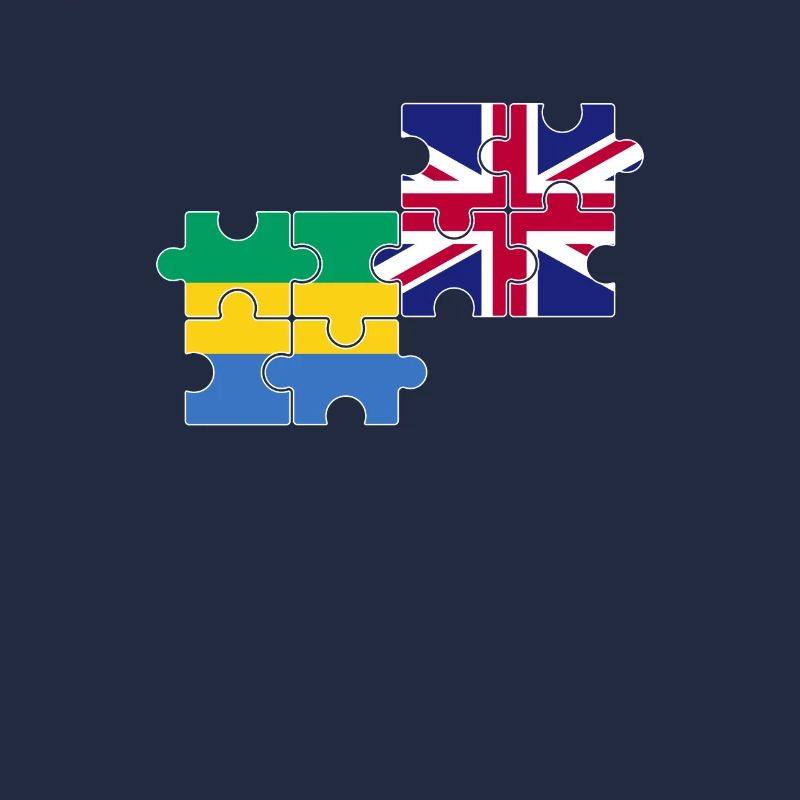 Gabun UK Flagge Britisch Gabunisch