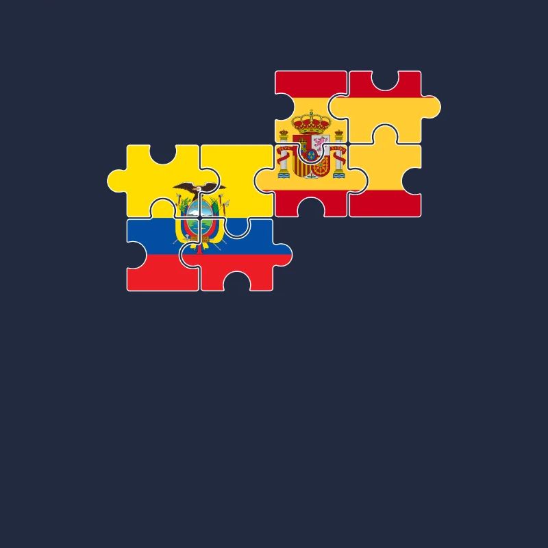 Ecuador Spanien Flagge Spanier Ecuadorianer