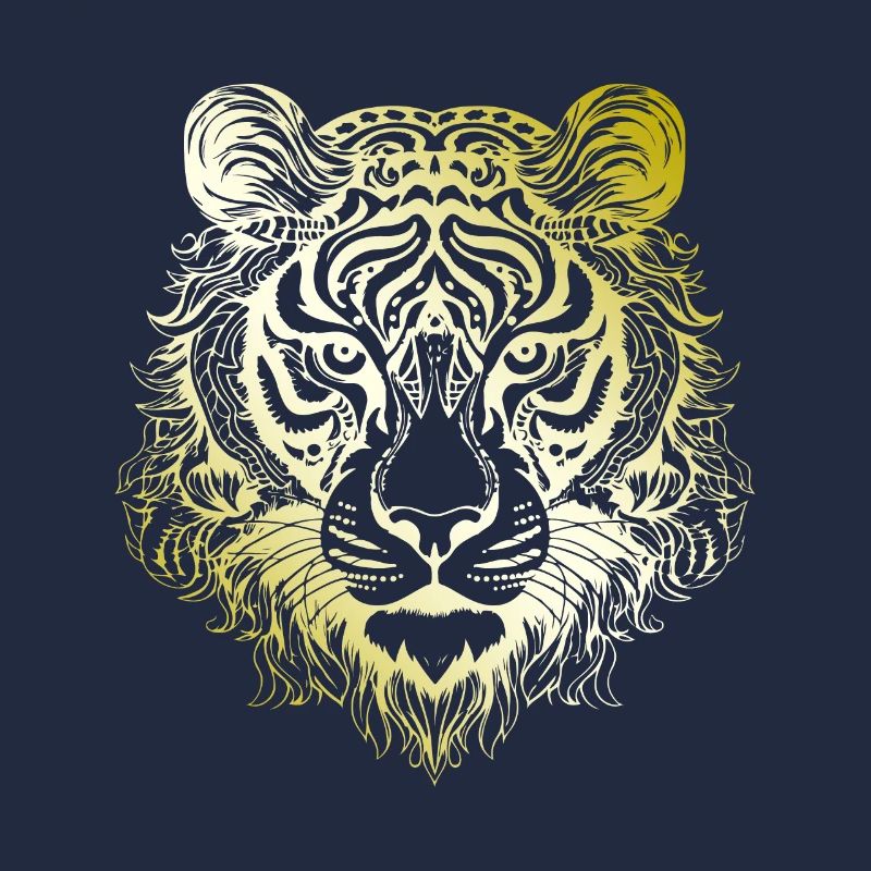 Tiger Mandala gold
