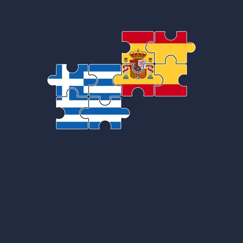 Greece Spain Flag Spanish Greek