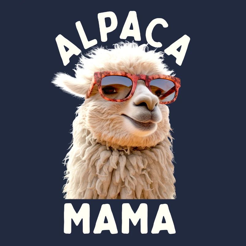 Alpaka Mama Alpaca Mutter Lama Muttertag Alpaka