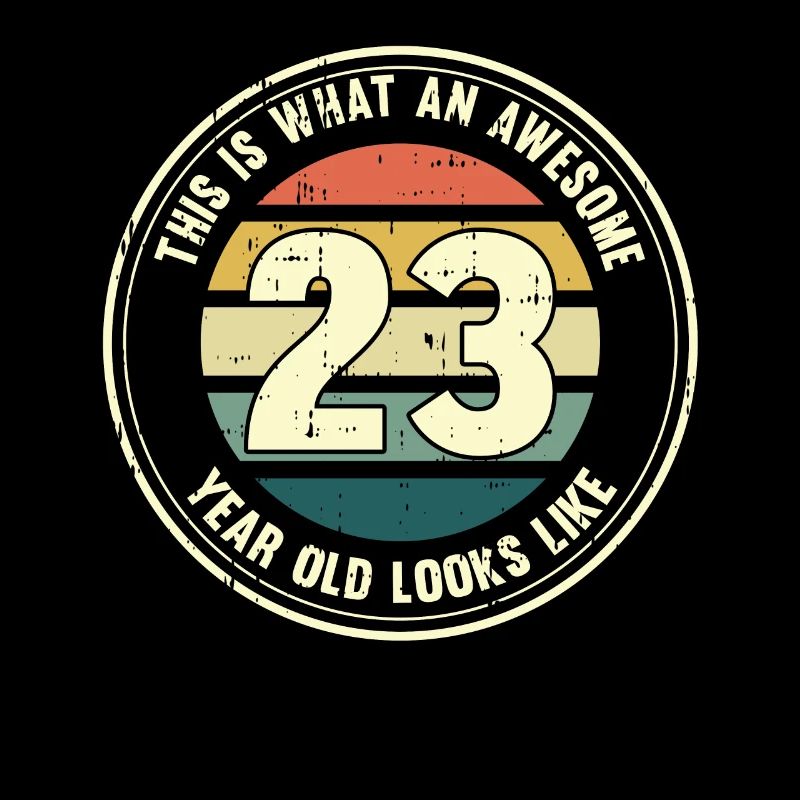 23. Geburtstag so sieht man mit 23 Retro Geschenk