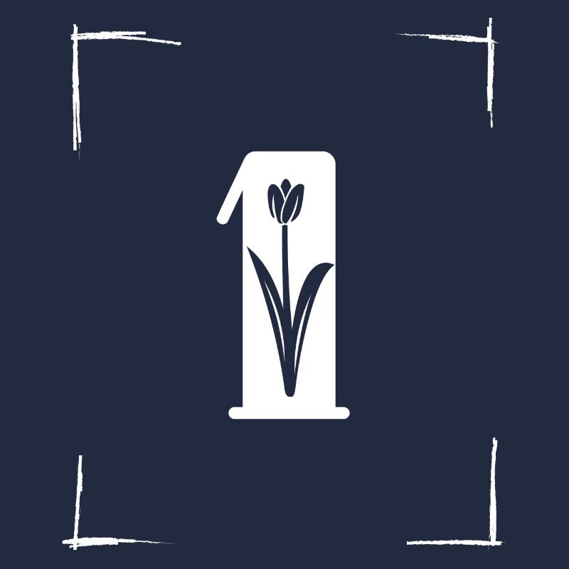 number 1 initial