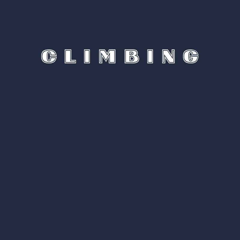 Climbing lettering