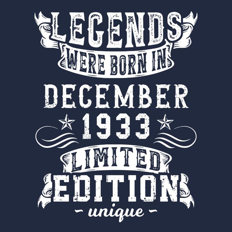 Anniversaire Décembre 1933 année Edition Limitée