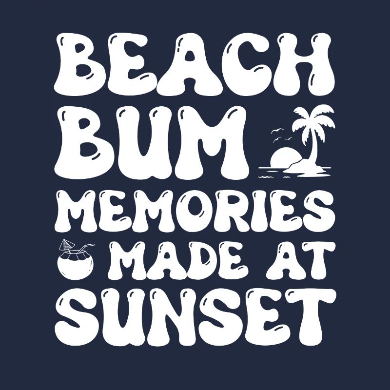 Souvenirs de clochard de plage faits au coucher du soleil
