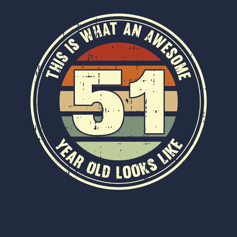 51. Geburtstag so sieht man mit 51 Retro Geschenk