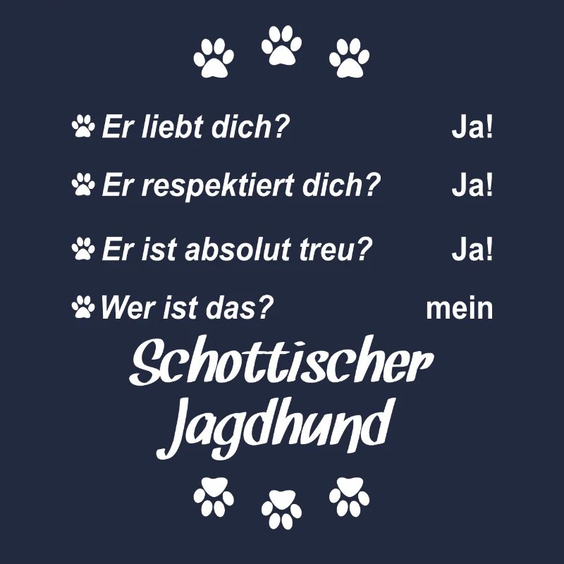 Er liebt Dich. Wer ist das? Schottischer Jagdhund