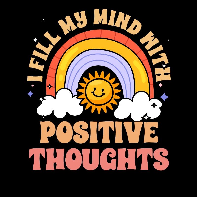 Je remplis mon de pensées positives rétro