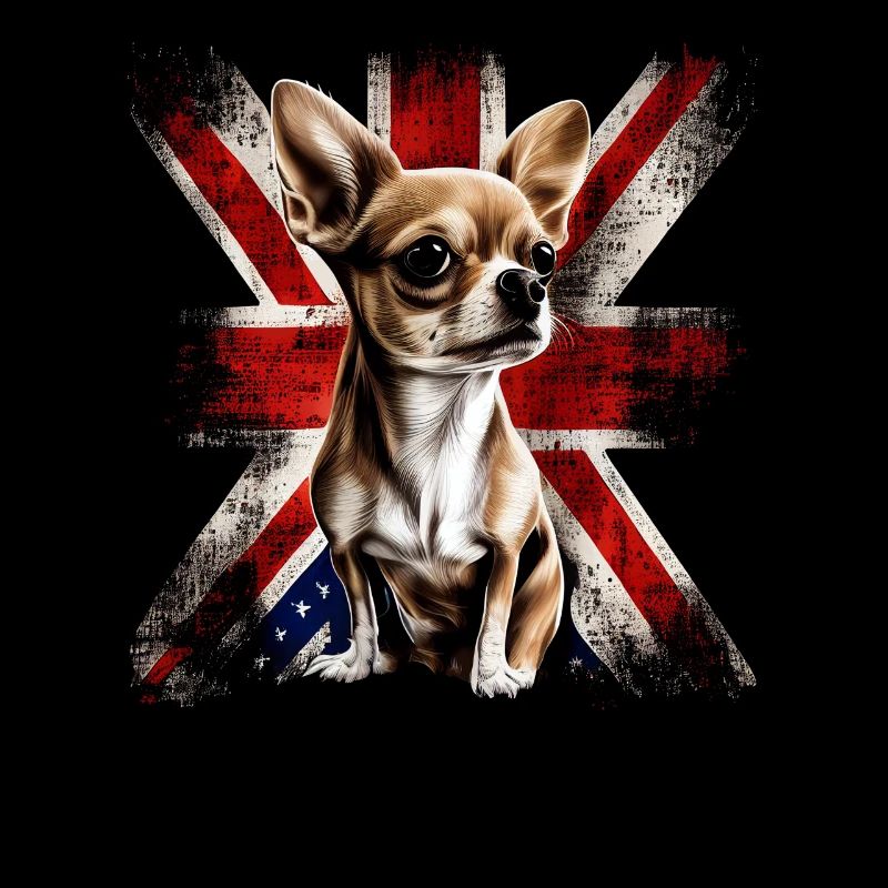 Chihuahua - Grande-Bretagne Angleterre Drapeau