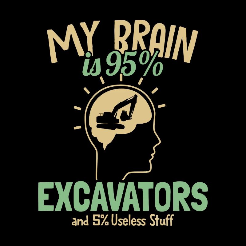 My Brain is 95% Excavators Excavator Seilbagger