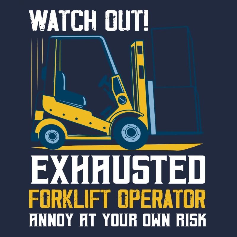 Watch Out! Exhausted Forklift Operator Forklifter