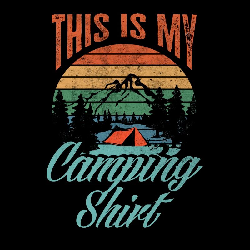 Ma Chemise Camping Retro Camper Camping