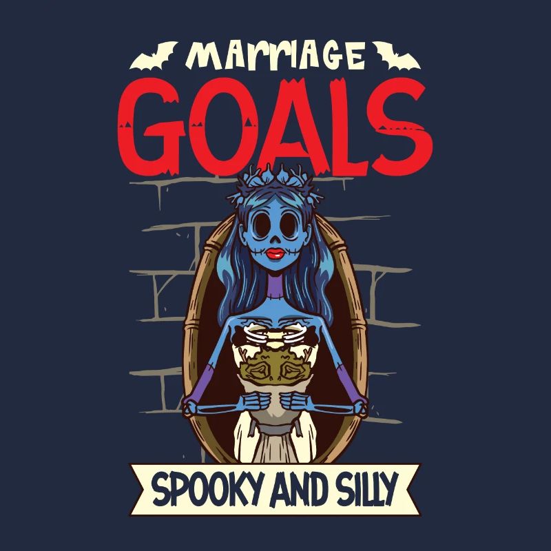 Funny Gothic Goth Wedding Bride Goth Halloween