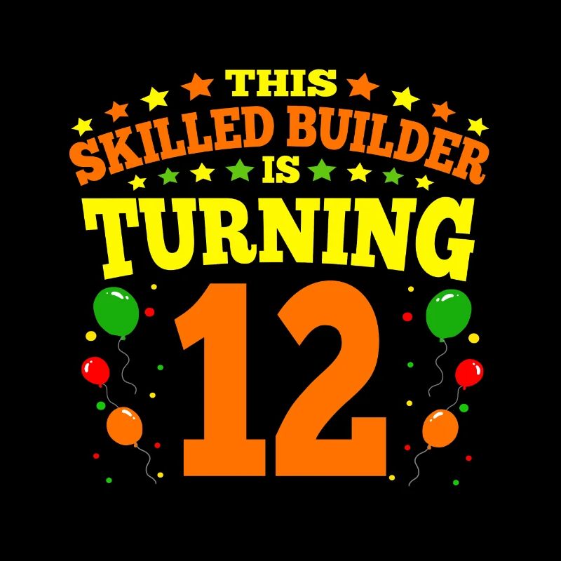12e anniversaire Boy Brick Builder 12 ans Cadeaux