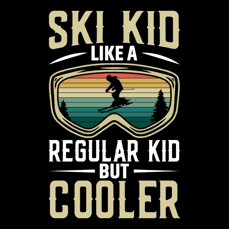 Ski kid like a normal kid but cooler