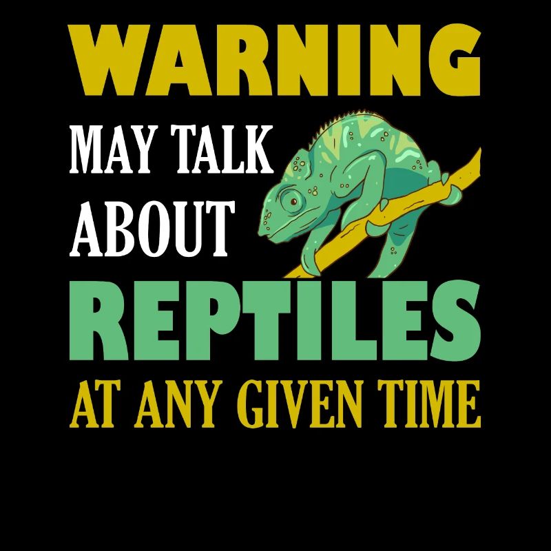 Avertissement peut parler de reptiles Lizard Lover