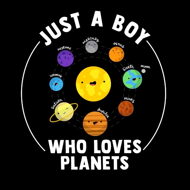 Juste un garçon qui aime les planètes du système solaire