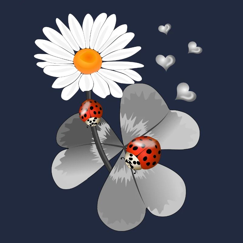Clover with ladybug