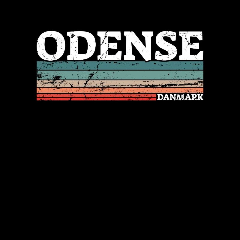 Odense Danemark Vintage Danois Rétro Dane