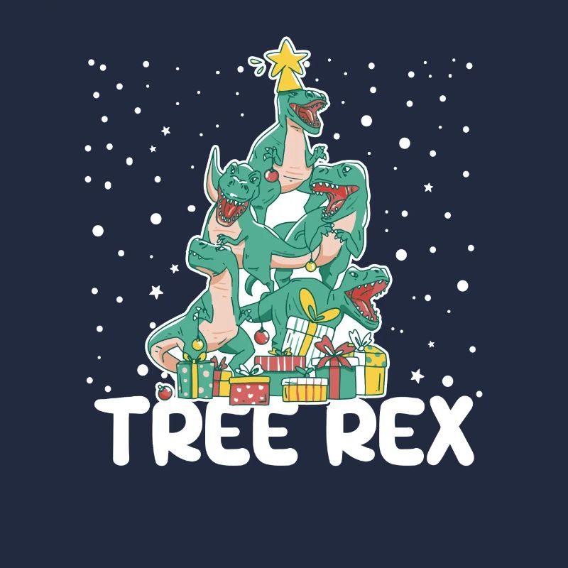 Dinosaure de Noël Rex Pyjamas Drôle