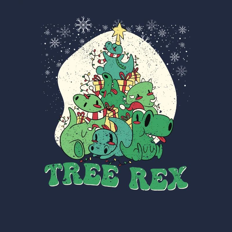 Dinosaure de Noël Rex Pyjamas Drôle