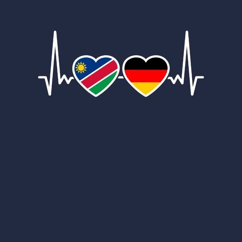 Namibia Germany Heartbeat Flag Namibians