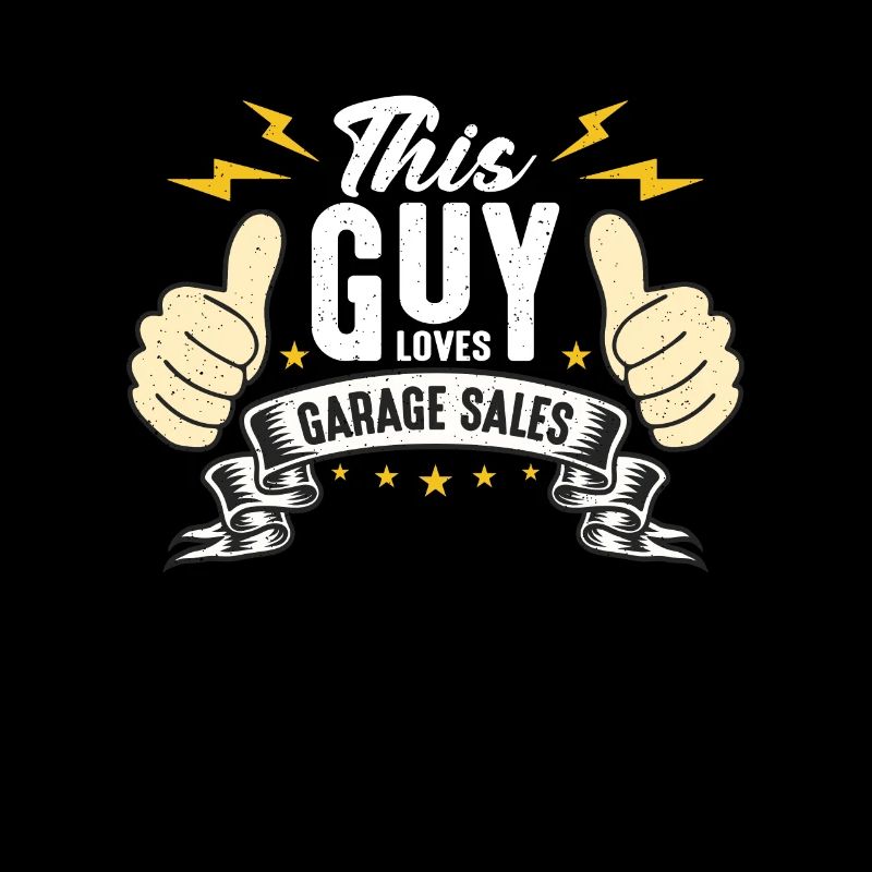 Ventes de garage Ce gars aime les ventes de garage Shopping