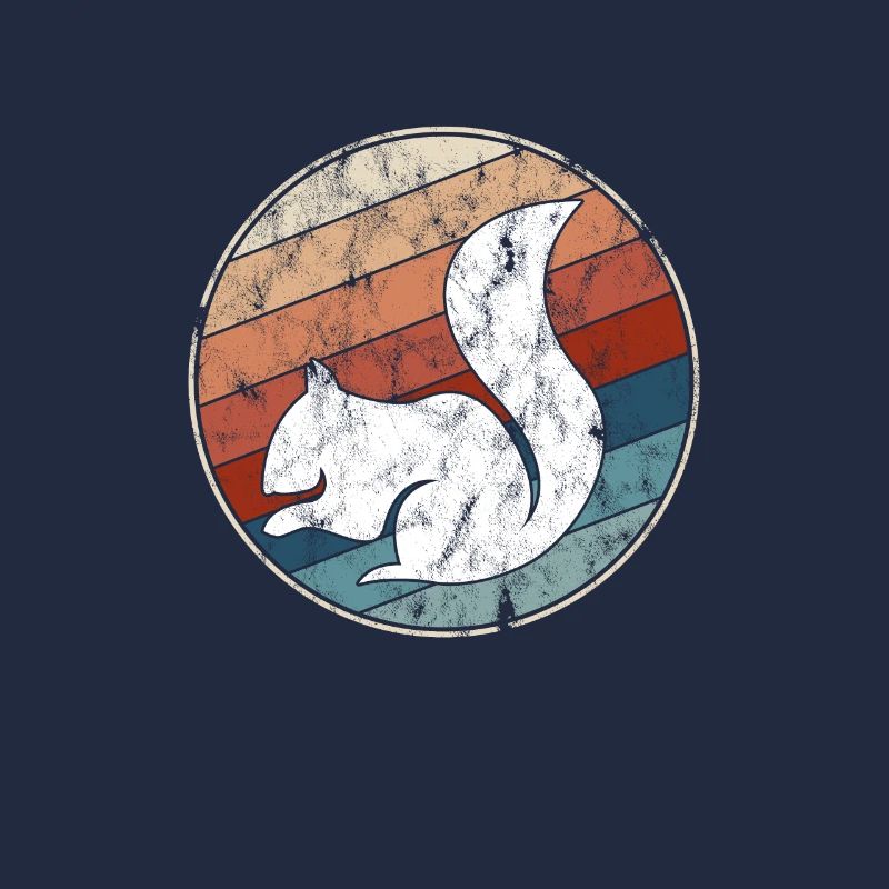 Eichhörnchen Retro