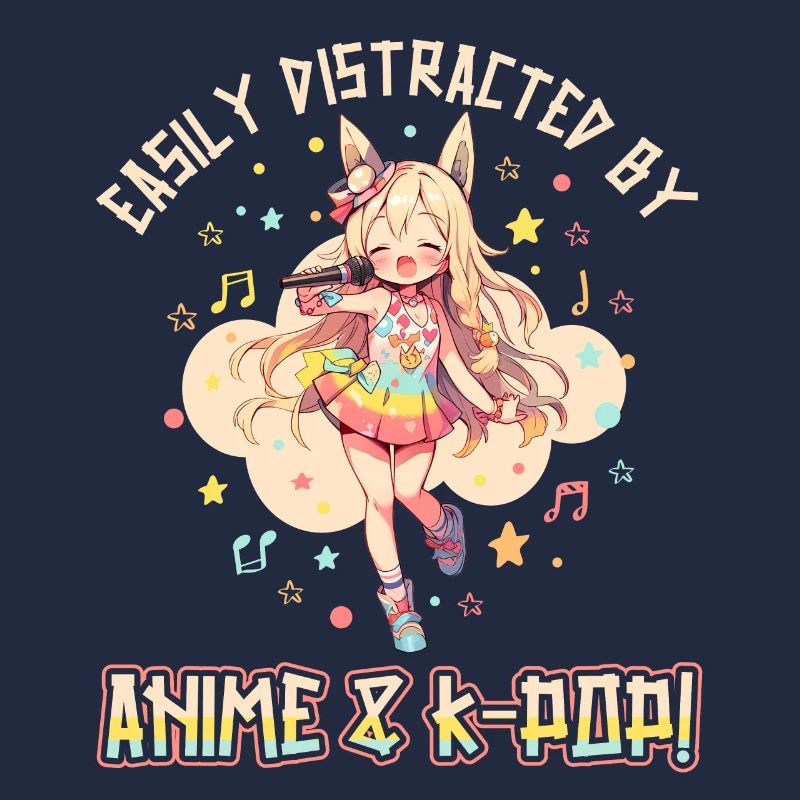 Easily distracted by Anime and K-Pop