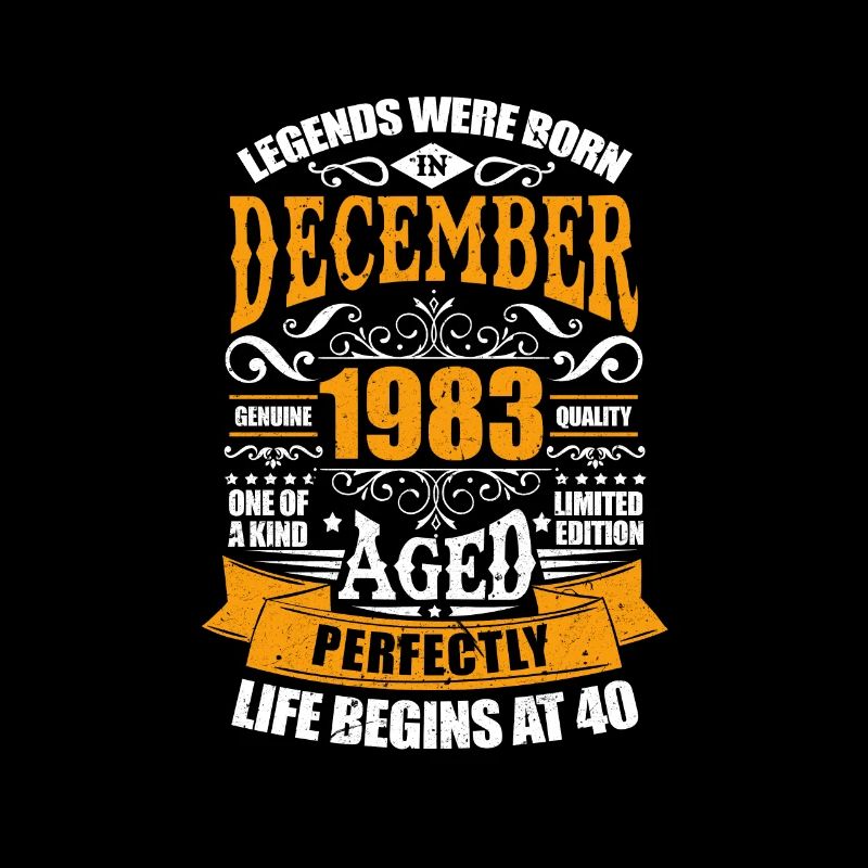 Décembre 1983 40e anniversaire Cadeau du 40e anniversaire