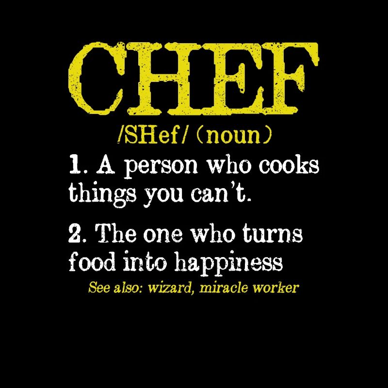 Chef Description Funny Culinary Cooking