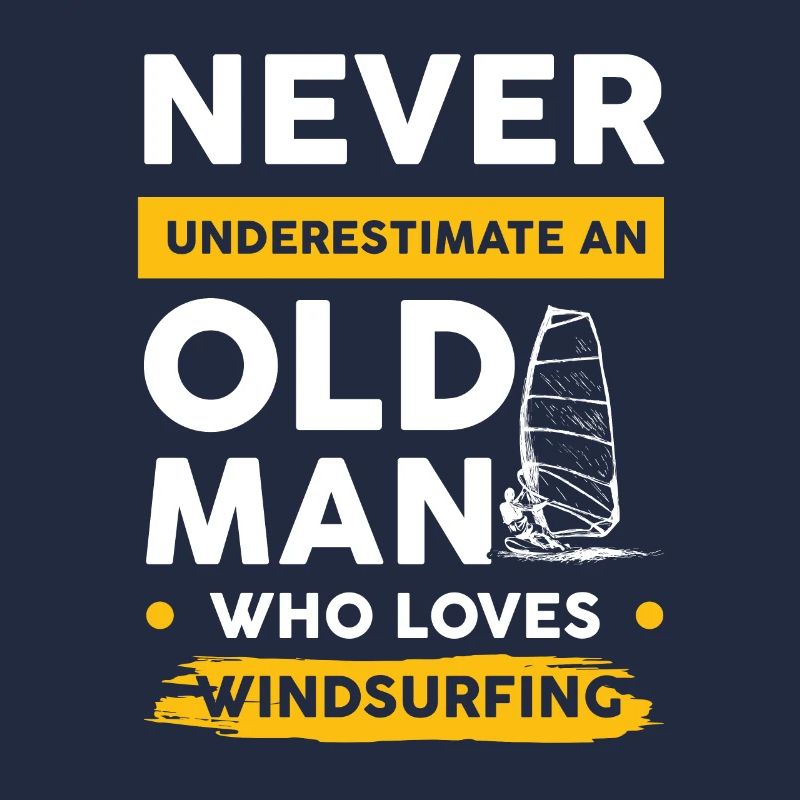 windsurfen alter mann