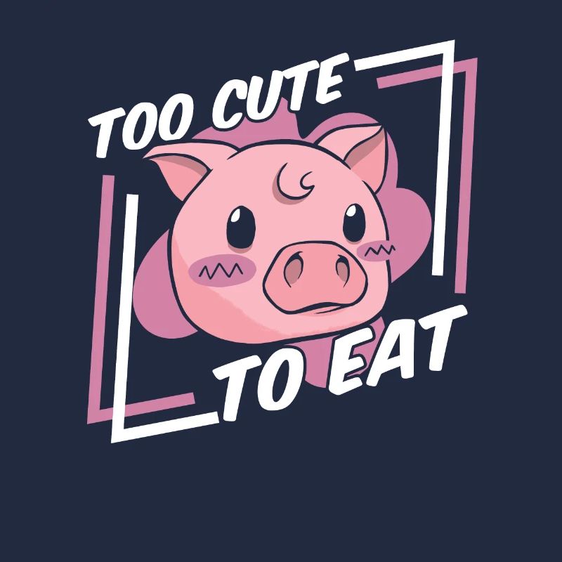 Trop mignon pour manger végétalien végétalien végétalien