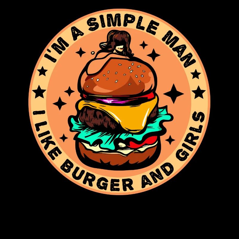 Burger Cheeseburger liebe - einfacher Mann